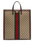 Matchesfashion.com Gucci - Ophidia Gg Supreme Leather Tote - Womens - Beige Multi