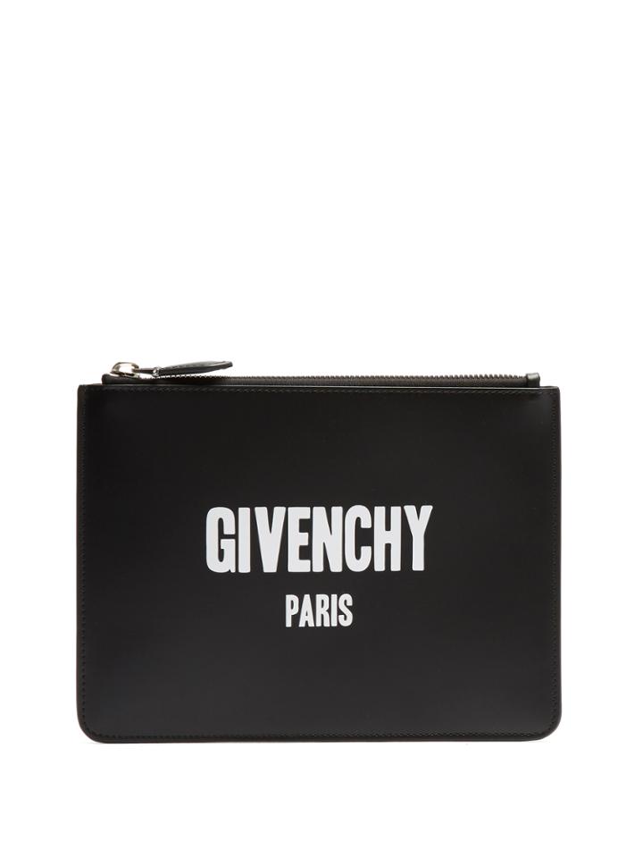 Givenchy Logo-print Leather Pouch