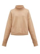 Matchesfashion.com Maison Margiela - Roll Neck Wool Blend Sweater - Womens - Camel