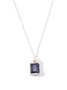 Matchesfashion.com Bleue Burnham - The Rose Sapphire & Sterling Silver Necklace - Mens - Dark Blue