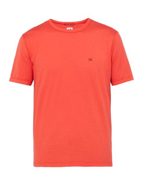 Matchesfashion.com C.p. Company - Crew Neck Mako Cotton T Shirt - Mens - Red