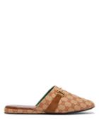 Matchesfashion.com Gucci - Percile Horsebit Gg-jacquard Loafers - Mens - Beige