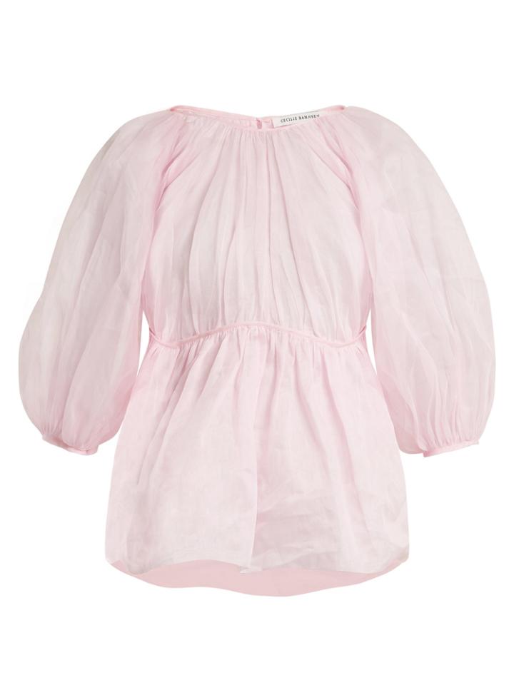 Cecilie Bahnsen Amo Puff-sleeves Cotton Top