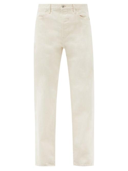 Matchesfashion.com Jil Sander - Selvedge-denim Straight-leg Jeans - Mens - Beige