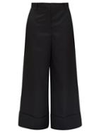 Matchesfashion.com The Row - Carter Wool Wide-leg Trousers - Womens - Black