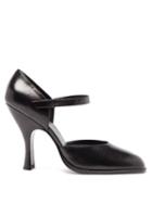 Ladies Shoes The Row - Square-toe Leather Mary Jane Pumps - Womens - Black