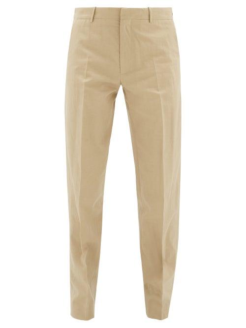 Matchesfashion.com Odyssee - Cotton-blend Chino Trousers - Mens - Beige
