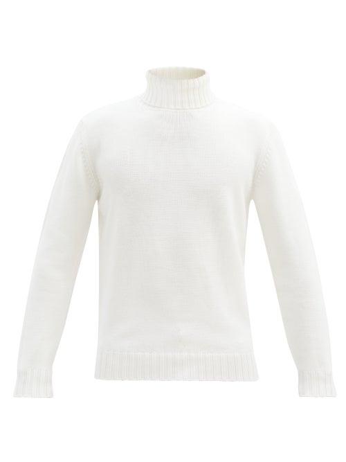 Matchesfashion.com Thom Sweeney - Roll-neck Merino-wool Sweater - Mens - Cream