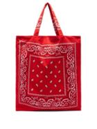 Matchesfashion.com Arizona Love - Bandana Cotton Tote Bag - Womens - Red