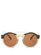 Marni Bi-colour Round-frame Acetate Sunglasses