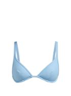 Matchesfashion.com Ephemera - Classic Triangle Bikini Top - Womens - Light Blue