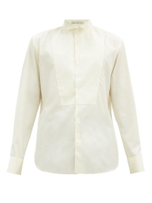 Matchesfashion.com Umit Benan B+ - Wingtip-collar Cotton-poplin Shirt - Mens - Cream