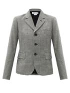 Matchesfashion.com Comme Des Garons Comme Des Garons - Houndstooth Wool-blend Jacket - Womens - Black White