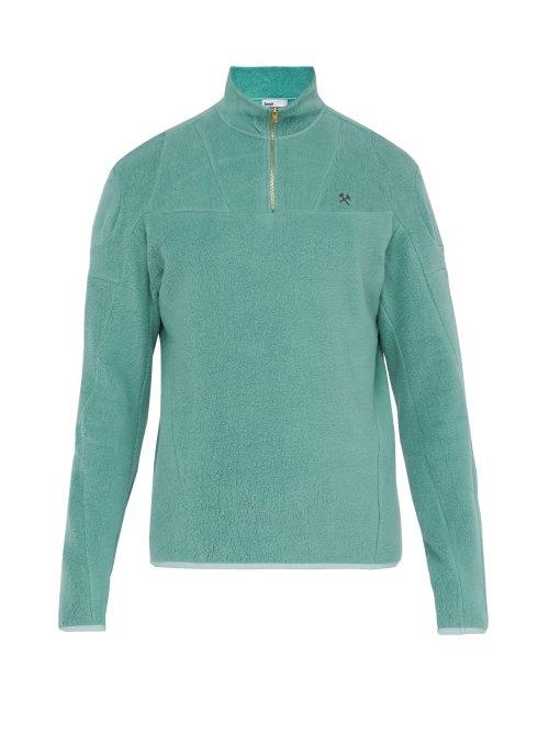 Matchesfashion.com Gmbh - Moses Half Zip Cotton Track Top - Mens - Green