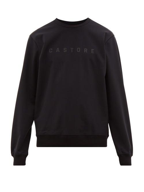 Matchesfashion.com Castore - Logo Print Waterproof Sweatshirt - Mens - Black