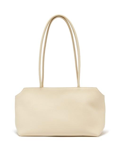 The Row - Terrasse Grained-leather Shoulder Bag - Womens - Cream