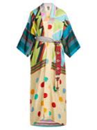 Rianna + Nina Vintage Patchwork Silk Kimono Coat