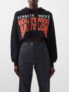 Gucci - Hollywood Babylon-print Cotton Hooded Sweatshirt - Womens - Black