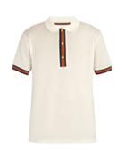 Matchesfashion.com Paul Smith - Striped Placket Cotton Polo Shirt - Mens - White