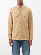 Nili Lotan - Christophe Flap-pockets Cotton-twill Shirt - Mens - Beige