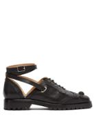 Rue St. Bilkov Ankle-strap Leather Brogues