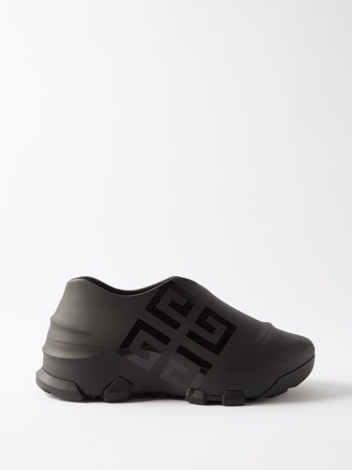 Givenchy - Monumental Mallow Logo-print Rubber Trainers - Mens - Black