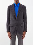 Umit Benan B+ - Corduroy Cotton-blend Blazer - Mens - Grey