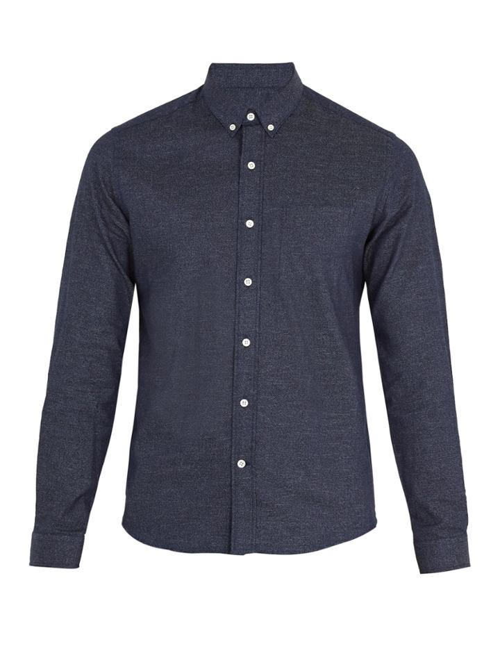 Ami Single-cuff Cotton-oxford Shirt