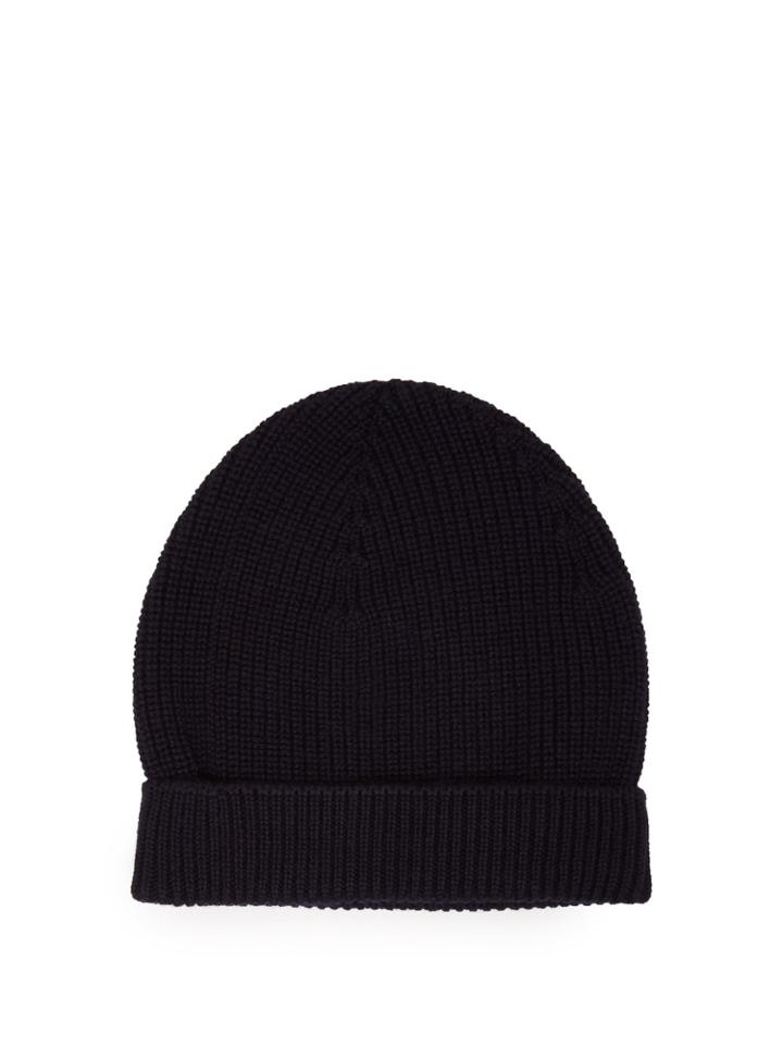 De Bonne Facture Ribbed-knit Wool Beanie Hat