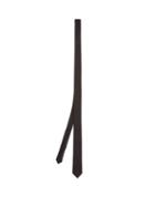 Matchesfashion.com Saint Laurent - Metallic Threaded Silk Blend Tie - Mens - Black