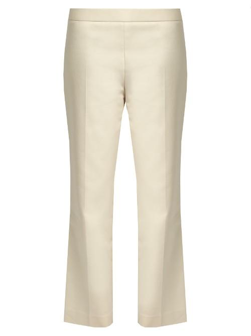 The Row Seloc Cropped Stretch-cotton Trousers