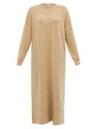 Matchesfashion.com Extreme Cashmere - No. 106 Weird Cashmere Blend Dress - Womens - Camel