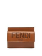 Fendi - Roma Leather Cardholder - Womens - Tan