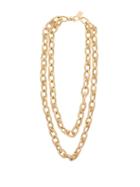 Matchesfashion.com Lauren Rubinski - Double Layer 14kt Gold Chain Necklace - Womens - Yellow Gold