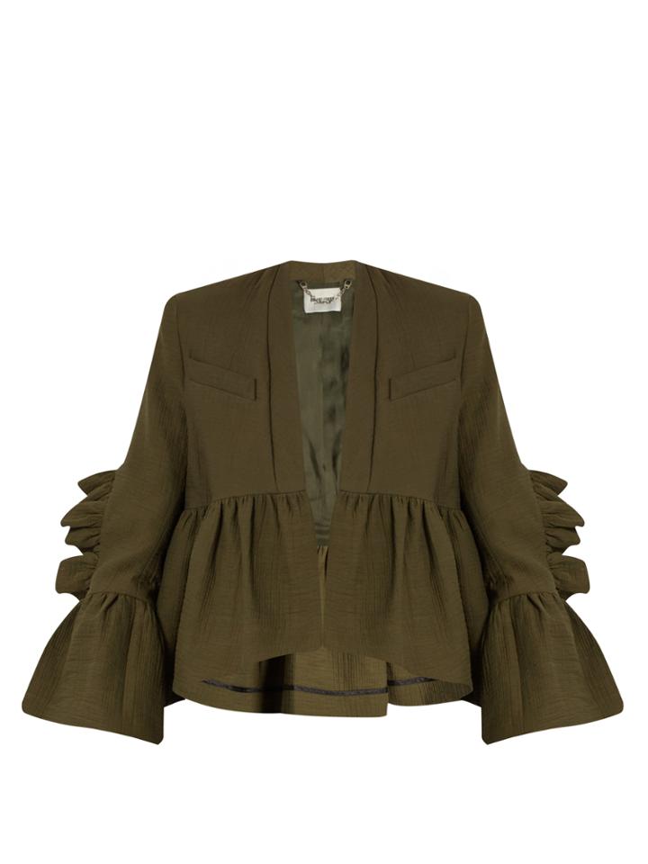 Rachel Comey Frida Ruffled Cotton-blend Jacket