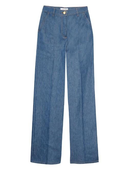 Valentino High-waisted Wide-leg Jeans