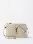 Saint Laurent - Lou Medium Quilted-leather Cross-body Bag - Womens - White