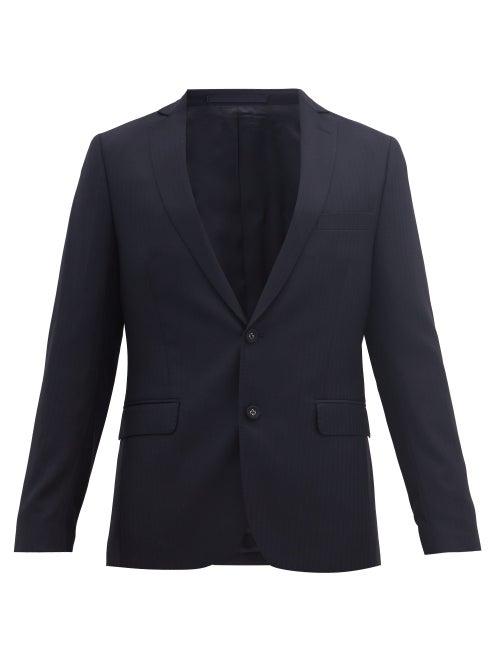 Matchesfashion.com Officine Gnrale - 375 Wool-twill Blazer - Mens - Navy