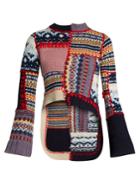 Alexander Mcqueen Patchwork Wool-blend Sweater