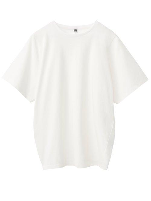 Matchesfashion.com Totme - Espera Curved-seam Jersey T-shirt - Womens - White