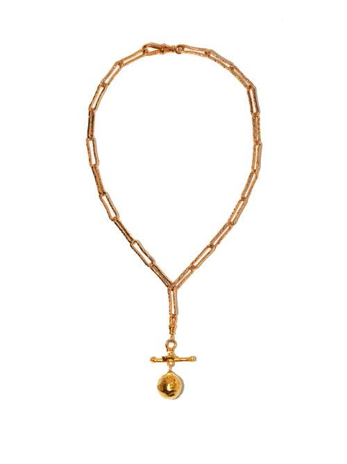 Matchesfashion.com Alighieri - L'aura Chapter Iii 24kt Gold-plated Necklace - Womens - Yellow Gold