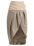 Jacquemus Asymmetric Draped Wool Wrap Skirt
