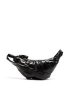 Matchesfashion.com Lemaire - Croissant Small Coated-canvas Bag - Womens - Black
