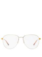 Gucci - Round Metal Glasses - Mens - Gold