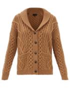 Nili Lotan - Merlin Cable-knit Wool Cardigan - Womens - Tan