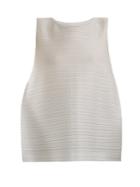 Pleats Please Issey Miyake Edgy Bounce Round-neck Sleeveless Top