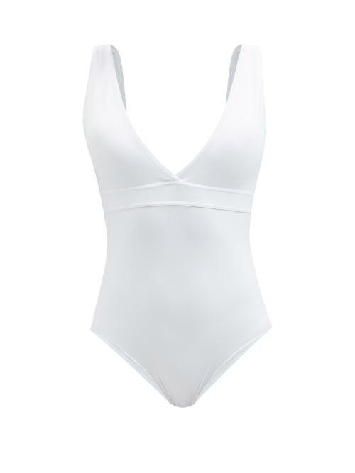 Melissa Odabash - Pompeii V-neck Swimsuit - Womens - White