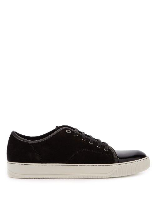 Matchesfashion.com Lanvin - Low Top Suede Trainers - Mens - Black