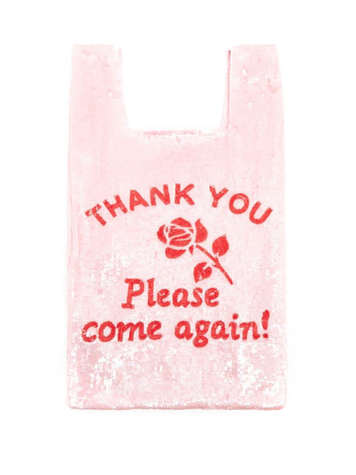 Ashish Thank You Please Come Again Sequinned Bag