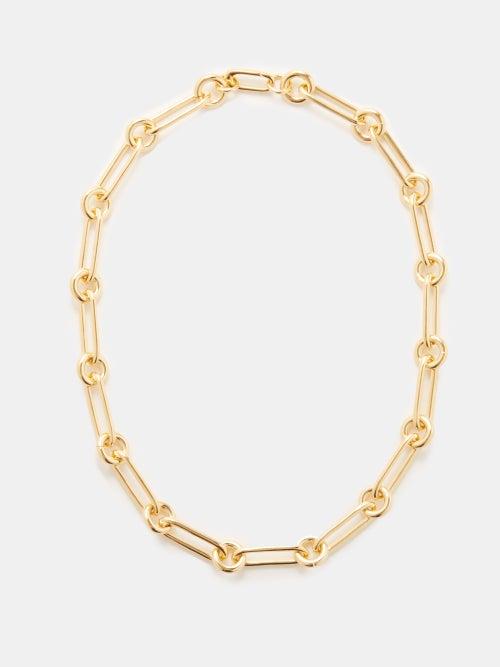 Laura Lombardi - Ilaria 14kt Gold-plated Chain Necklace - Womens - Yellow Gold